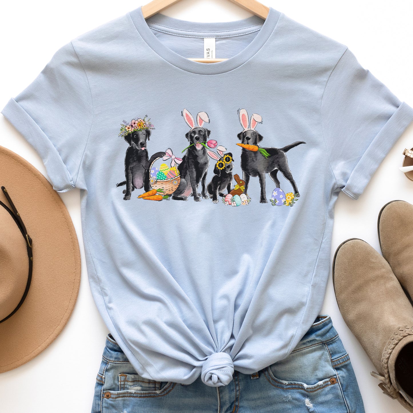 Black Labs Easter T-Shirt