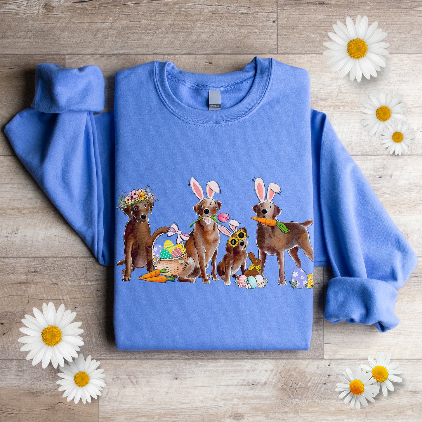 Chocolate Labs Easter Crewneck Sweatshirt
