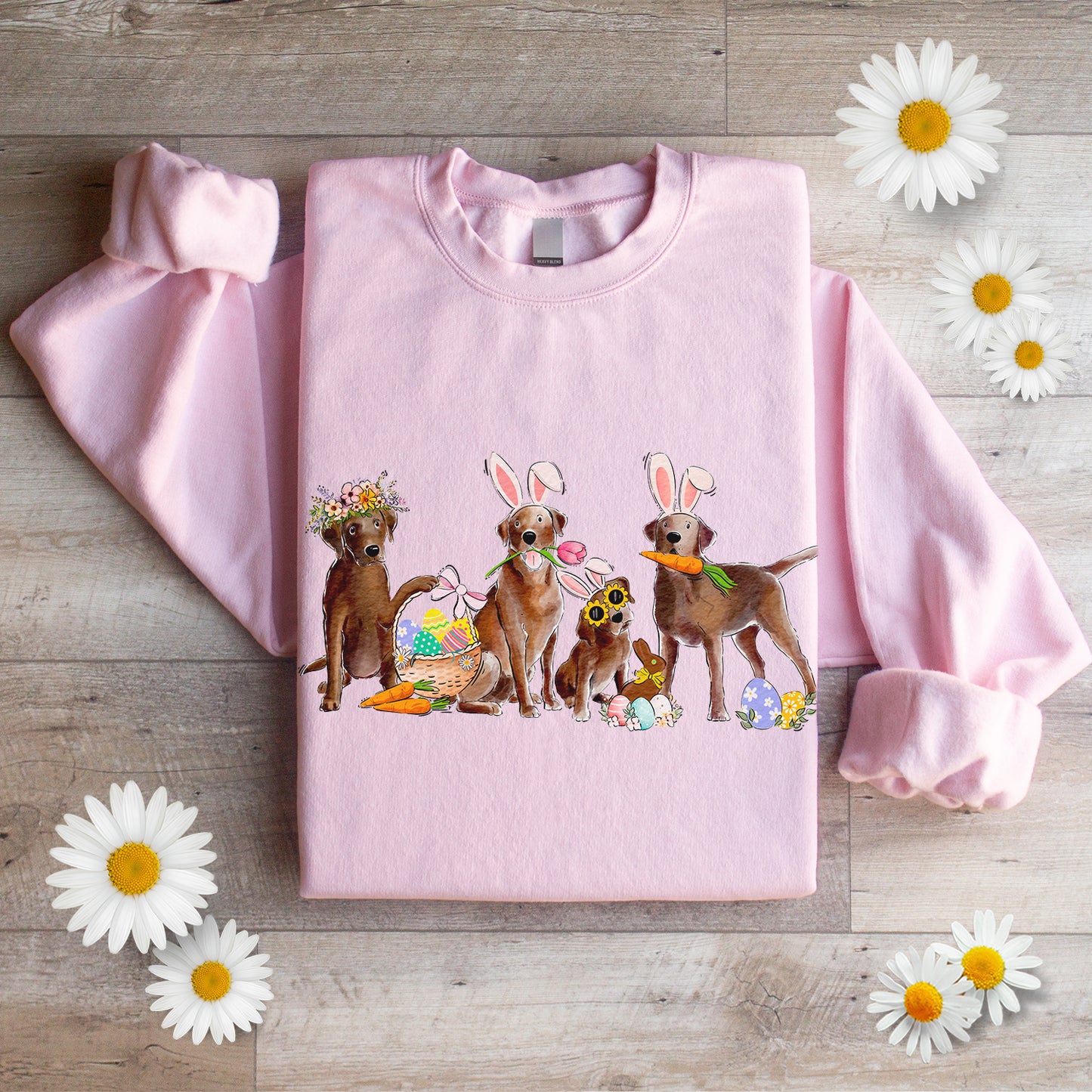 Chocolate Labs Easter Crewneck Sweatshirt