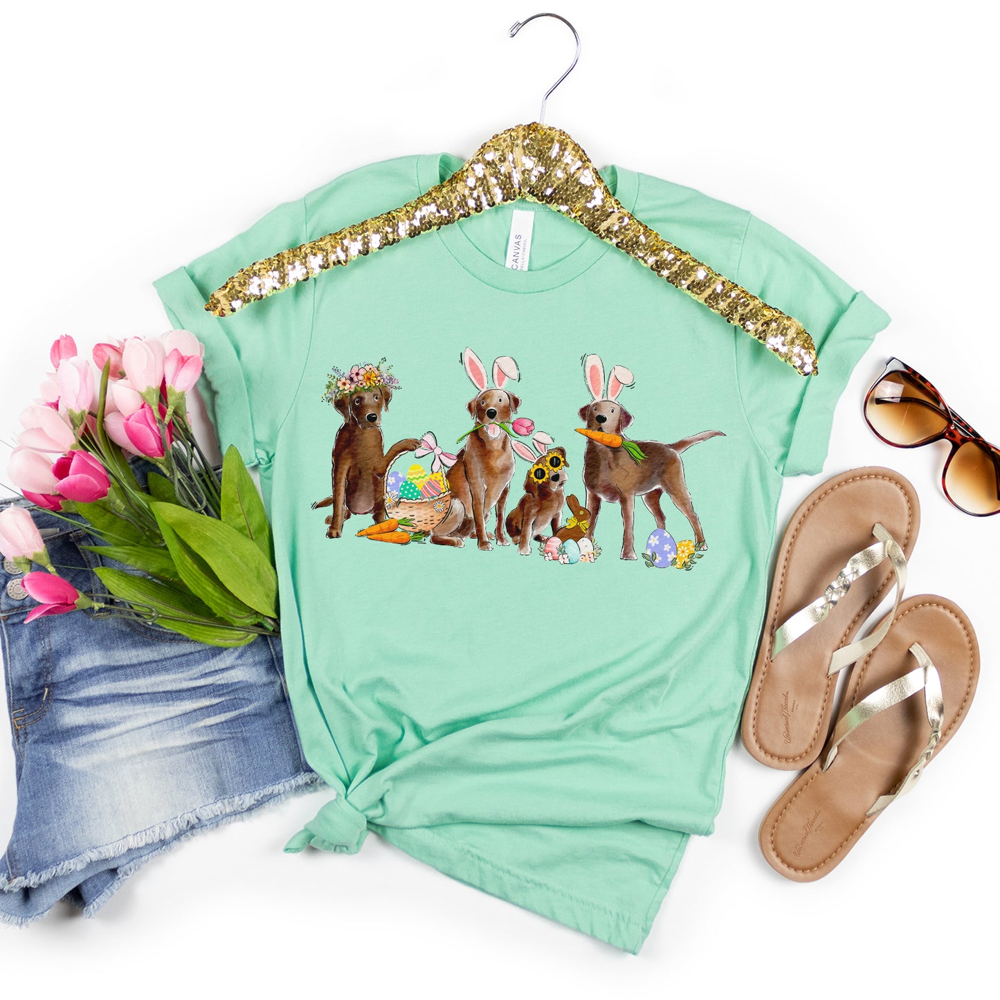 Chocolate Labs Easter T-Shirt