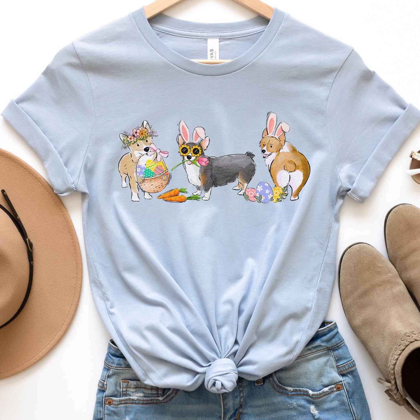 Corgi Easter T-Shirt