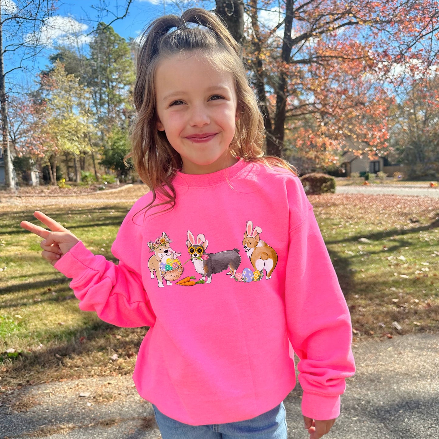 Corgi Easter YOUTH Sweatshirt