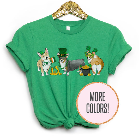 Corgi St. Patrick's Day T-Shirts