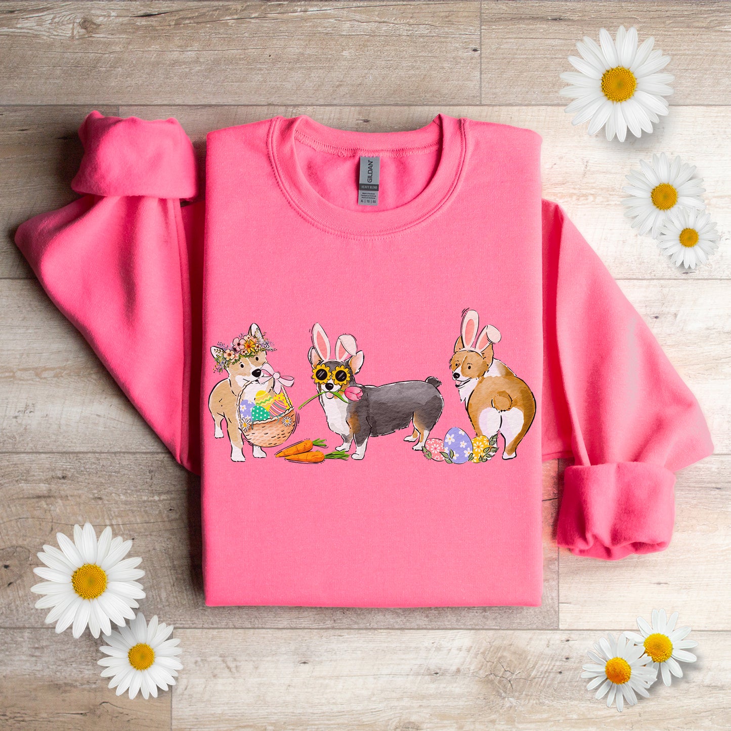 Corgi Easter Crewneck Sweatshirt