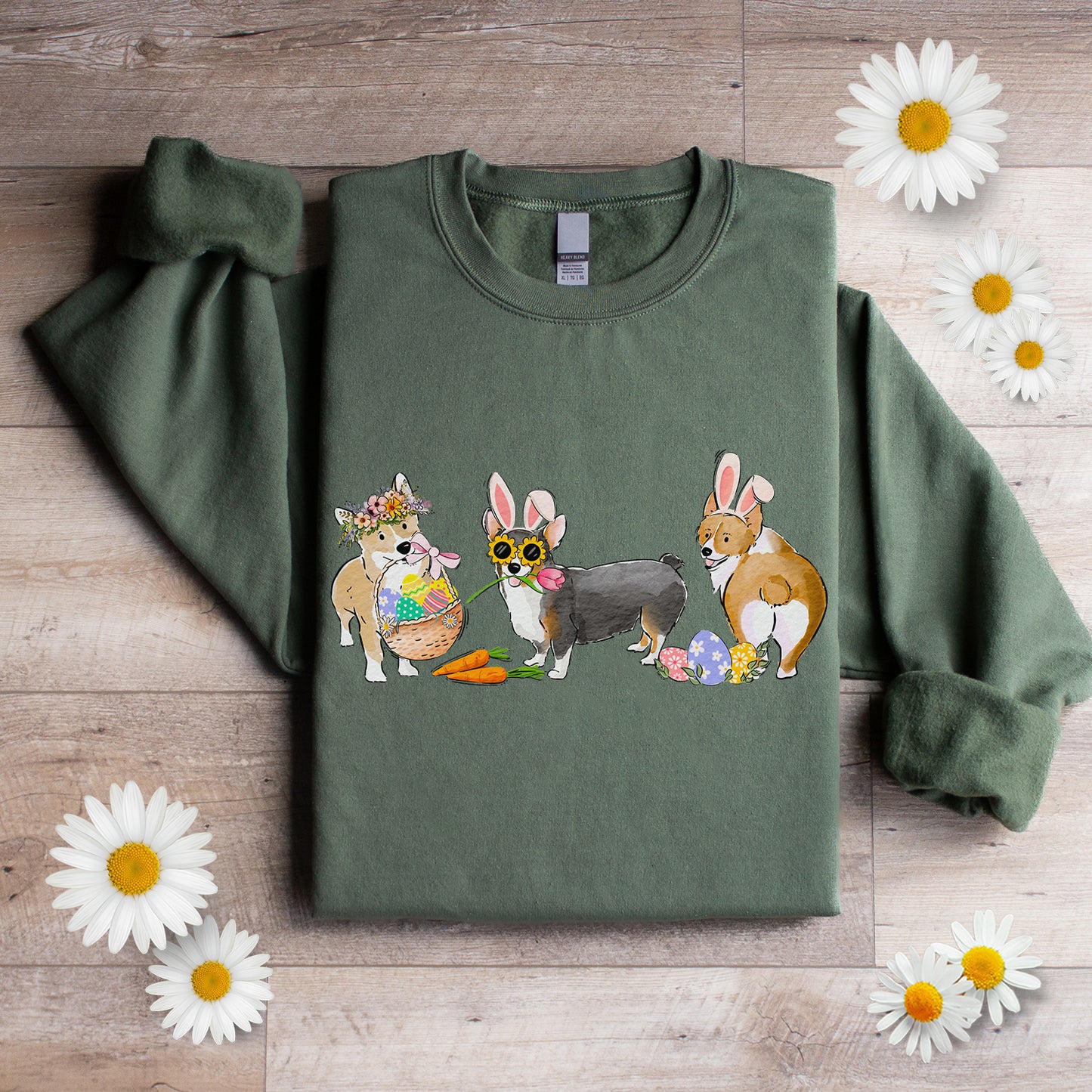 Corgi Easter Crewneck Sweatshirt