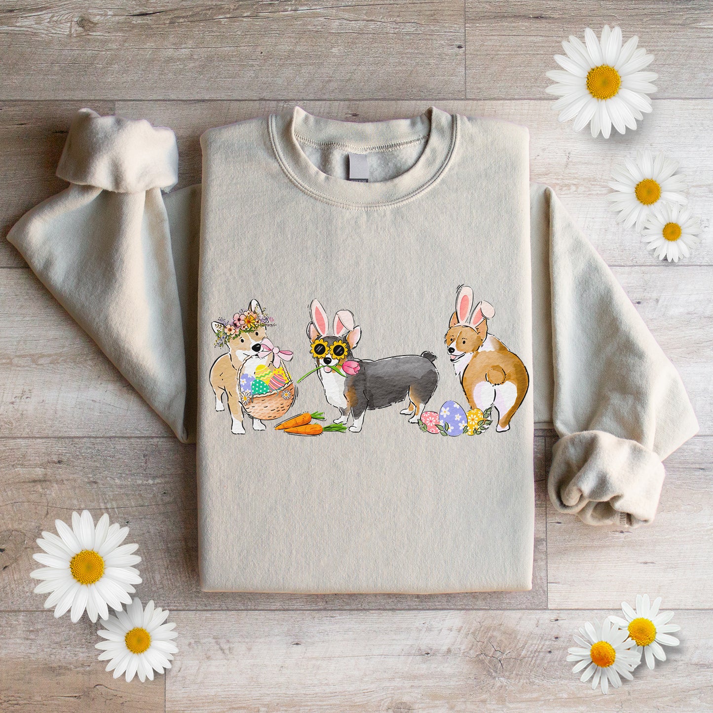 Corgi Easter Crewneck Sweatshirt