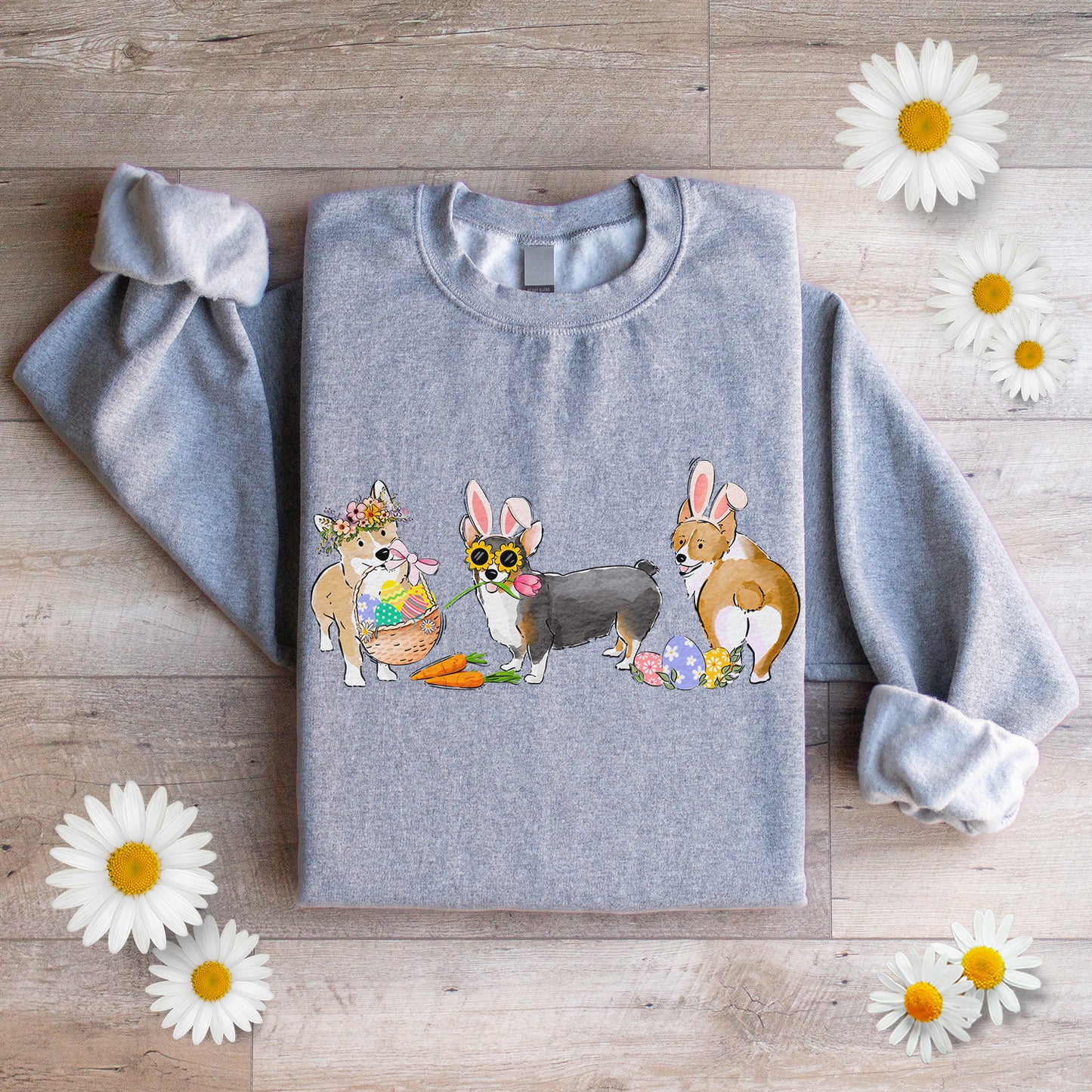 Corgi Easter Crewneck Sweatshirt