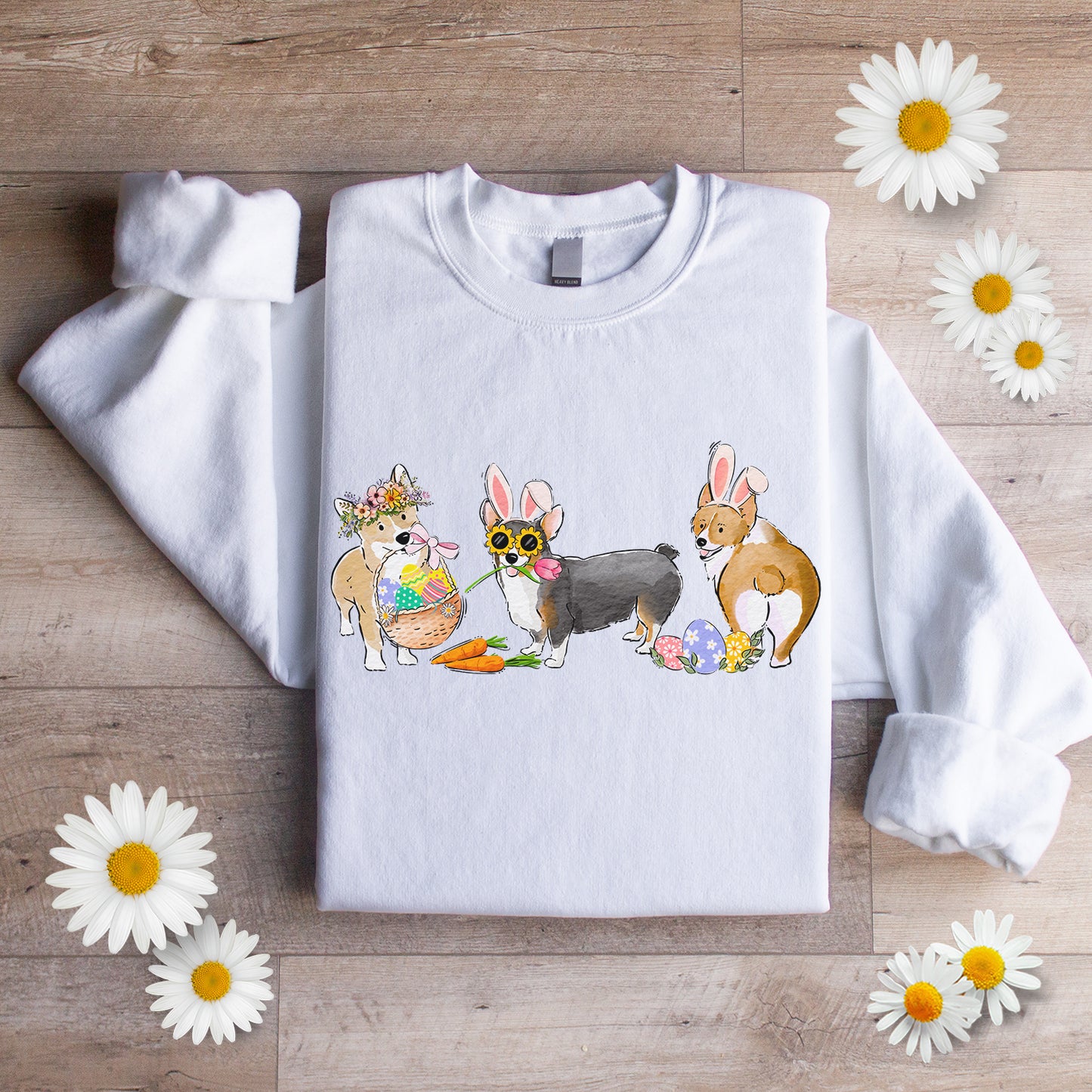 Corgi Easter Crewneck Sweatshirt