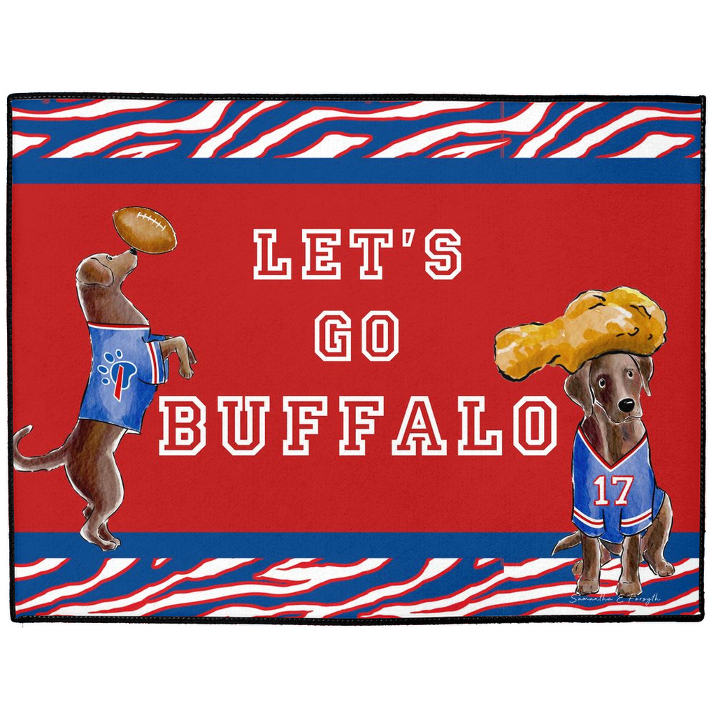 Buffalo Chocolate Labs Doormat