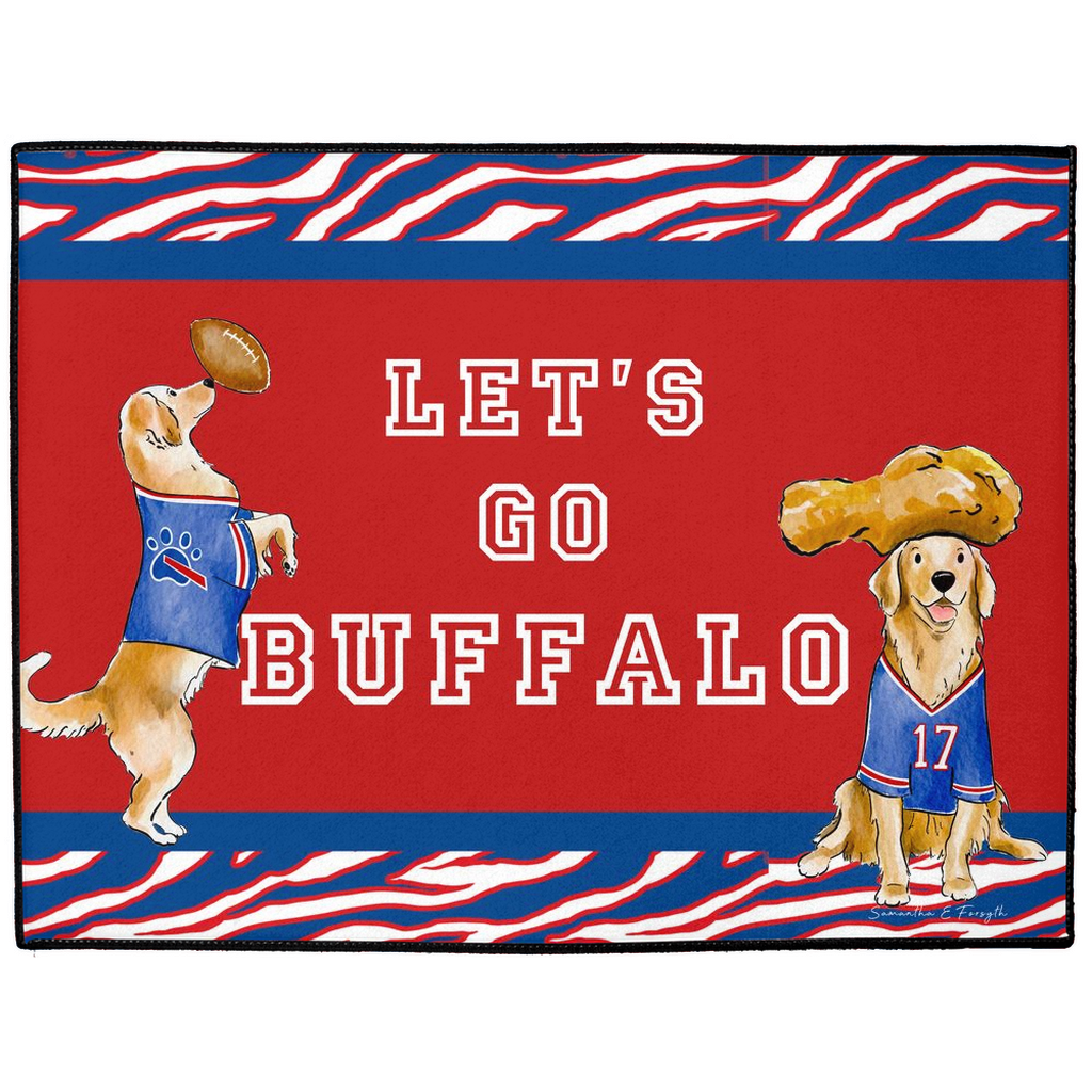 Buffalo Golden Retrievers Doormat