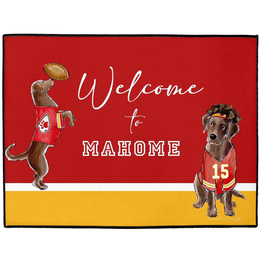 Mahome Chocolate Lab Doormat