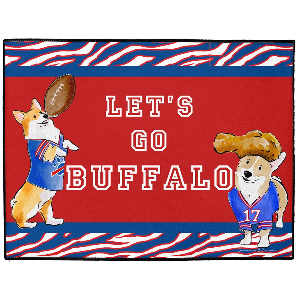 Buffalo Corgi Doormat
