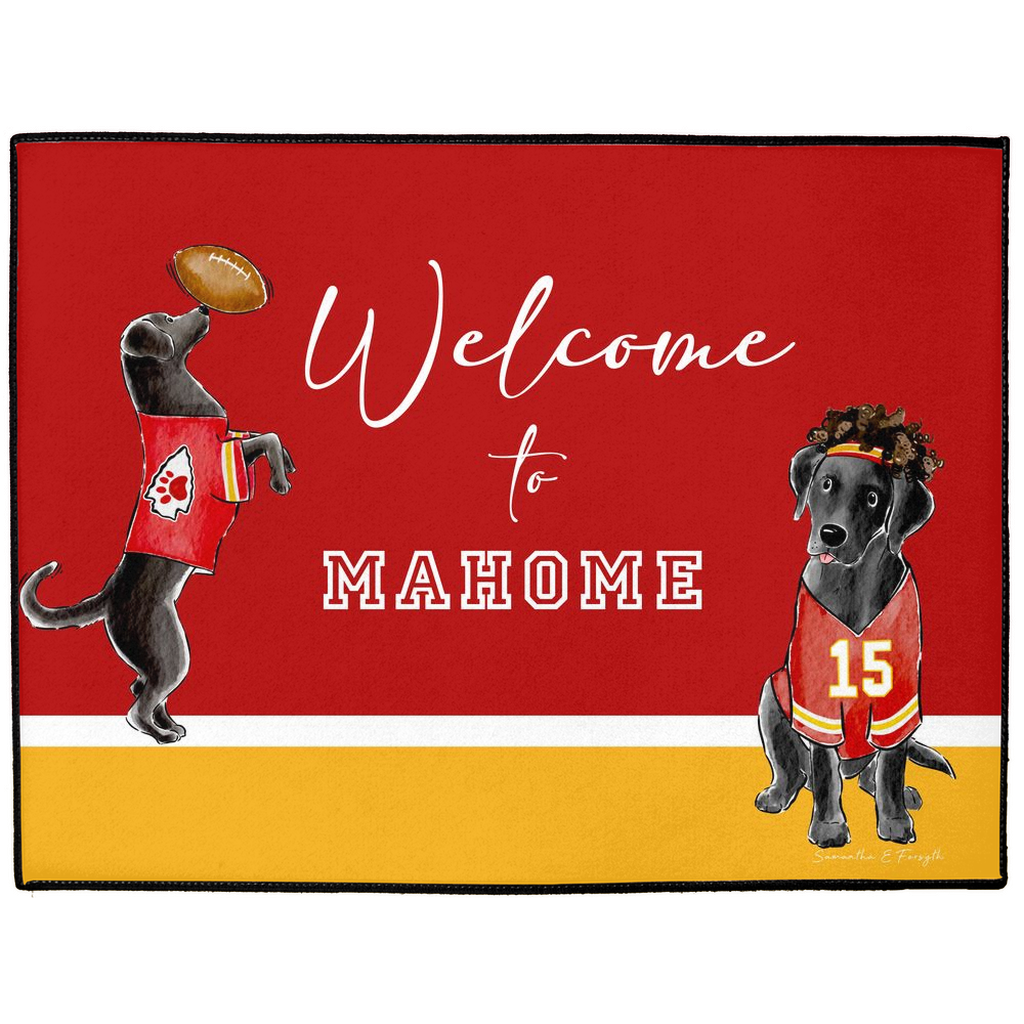 Mahome Black Lab Doormat