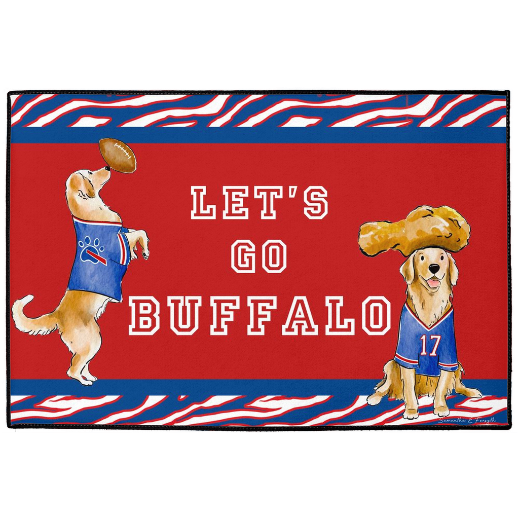 Buffalo Golden Retrievers Doormat