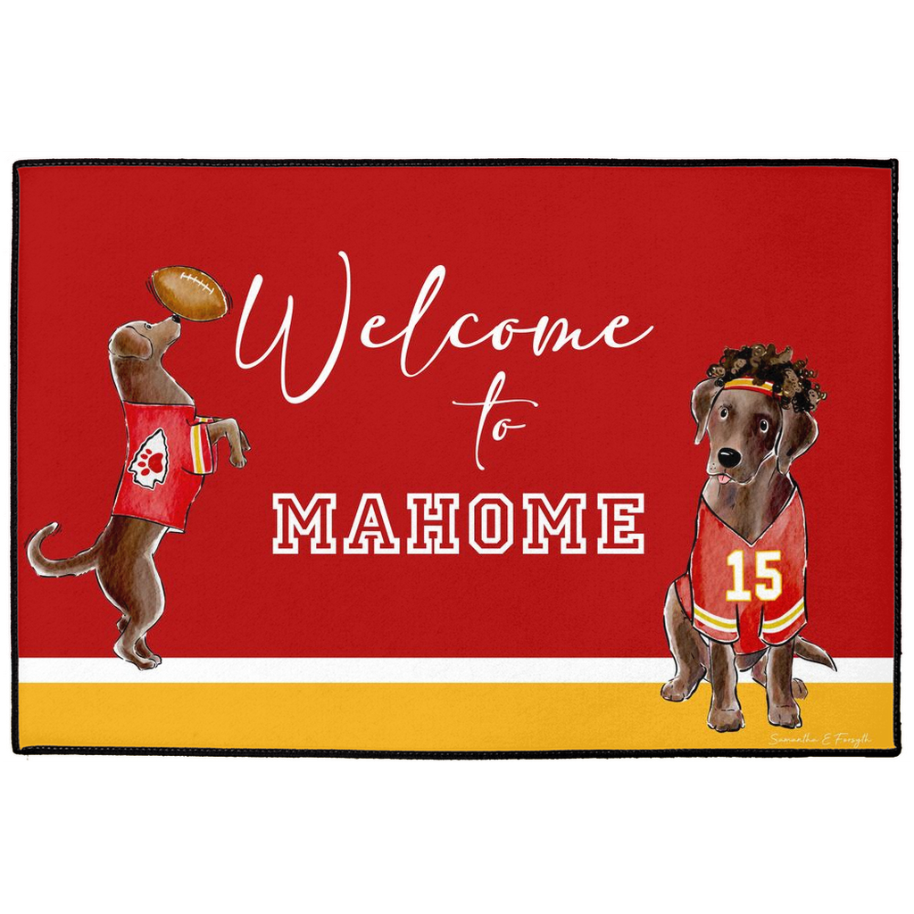 Mahome Chocolate Lab Doormat