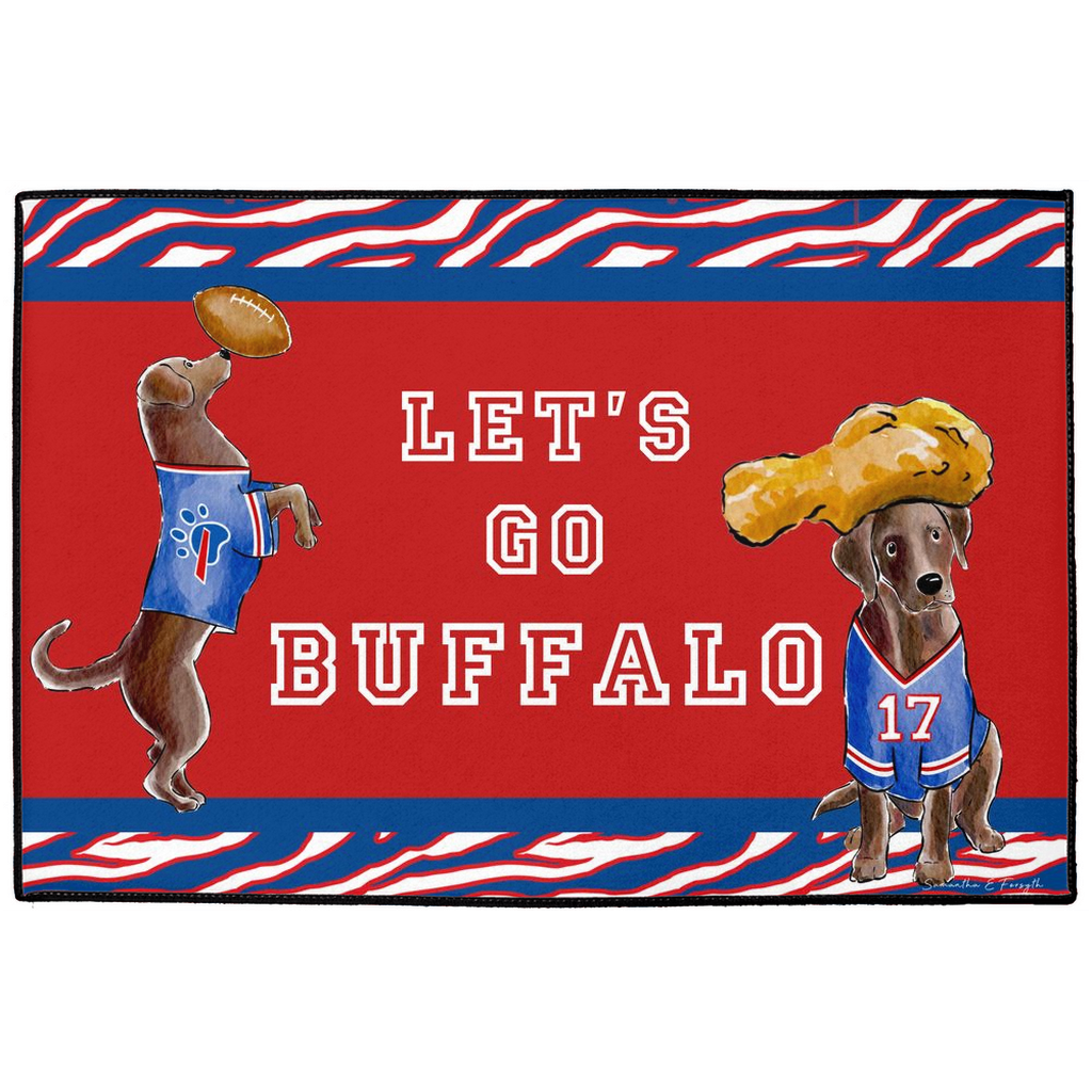 Buffalo Chocolate Labs Doormat