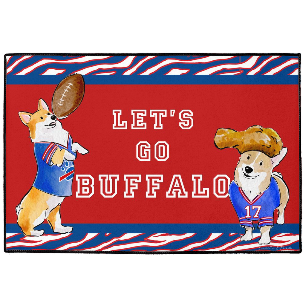 Buffalo Corgi Doormat