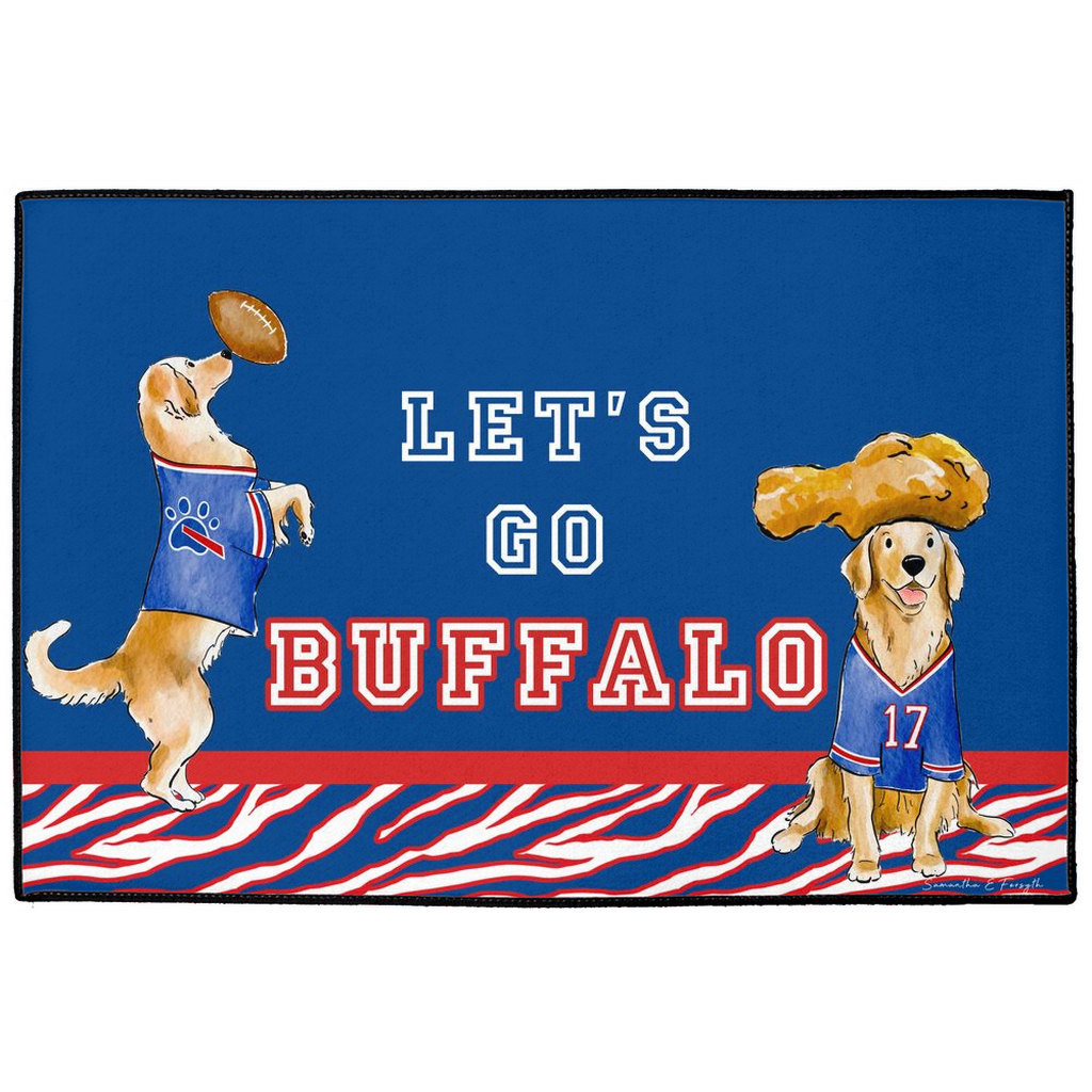 Buffalo Golden Retrievers Doormat