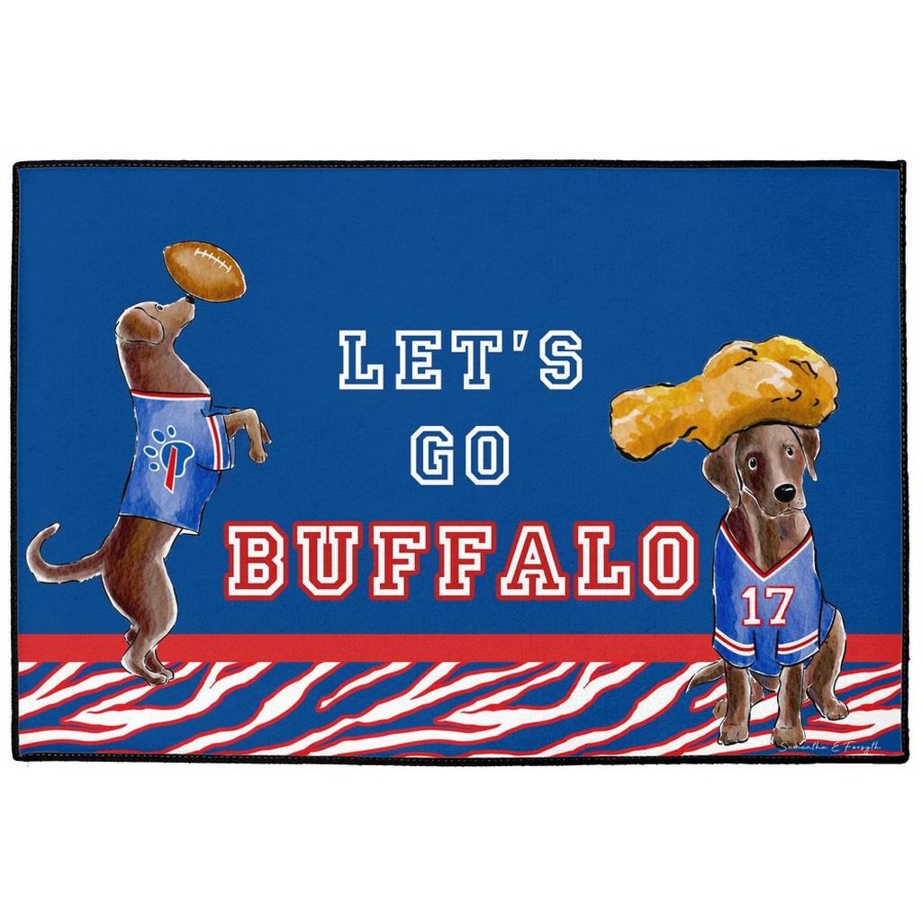 Buffalo Chocolate Labs Doormat