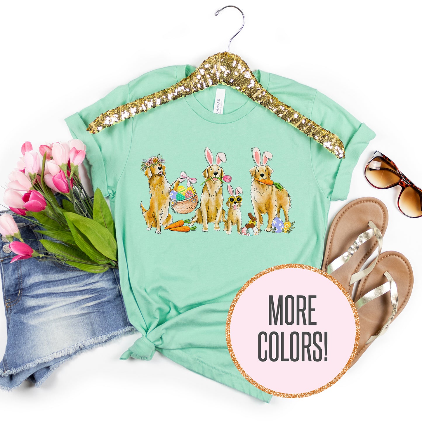 Golden Retriever Easter T-Shirt