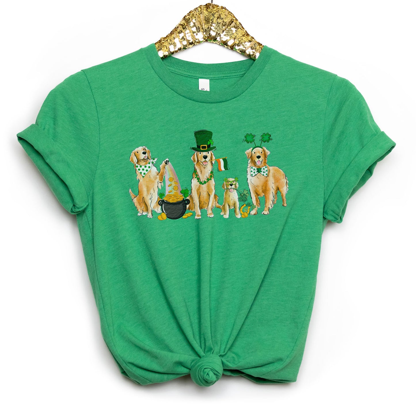 Golden Retriever St. Patrick's Day T-Shirts