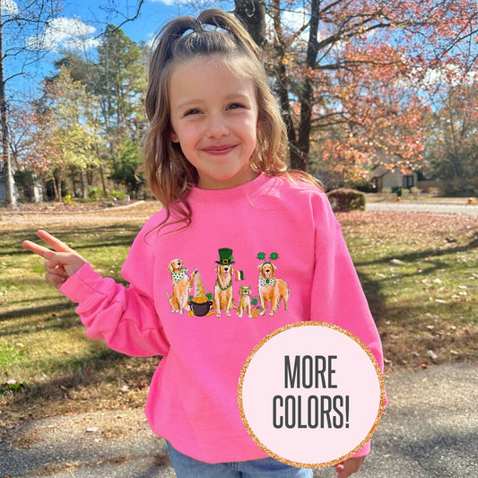 Golden Retriever St. Patrick's YOUTH Sweatshirts