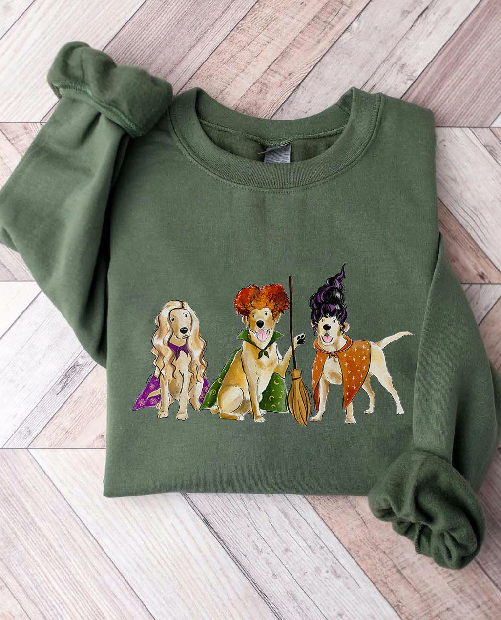 Yellow Lab Hocus Paw-cus Crewneck