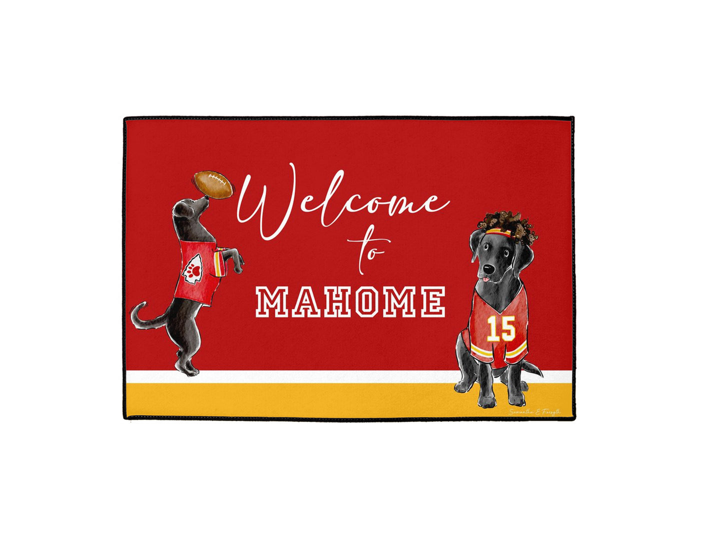 Mahome Black Lab Doormat