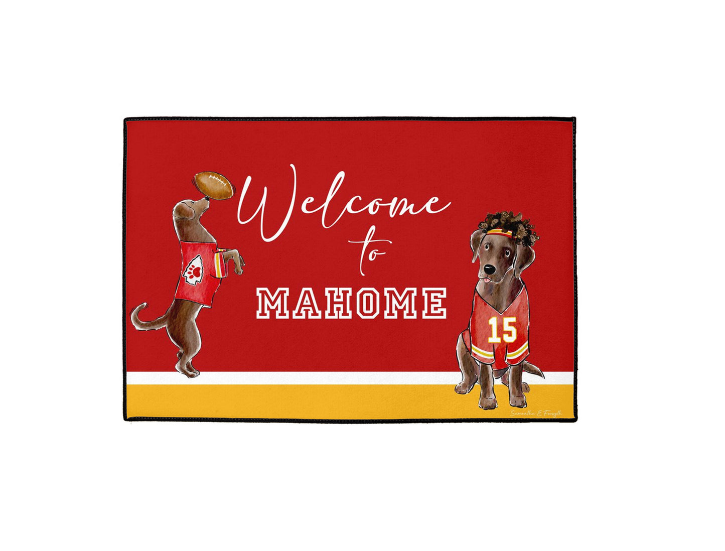 Mahome Chocolate Lab Doormat