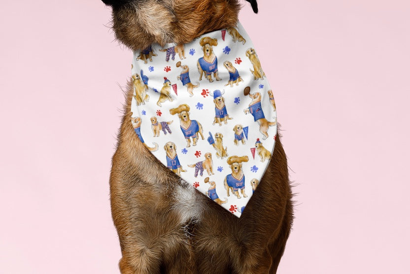 Buffalo Golden Retriever Bandana