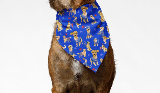 Buffalo Golden Retriever Bandana