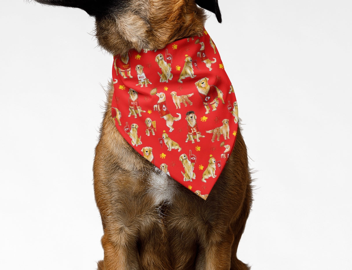 Kansas City Chiefs Dog Scarf 