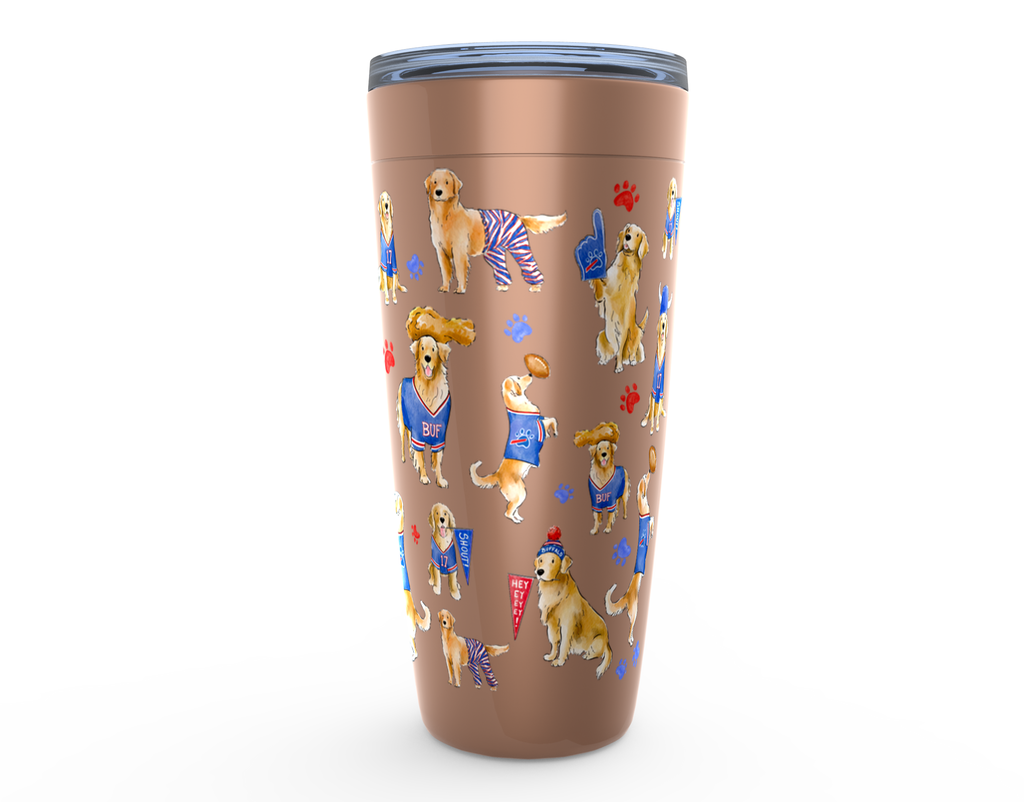 Buffalo Golden Retriever Tumbler