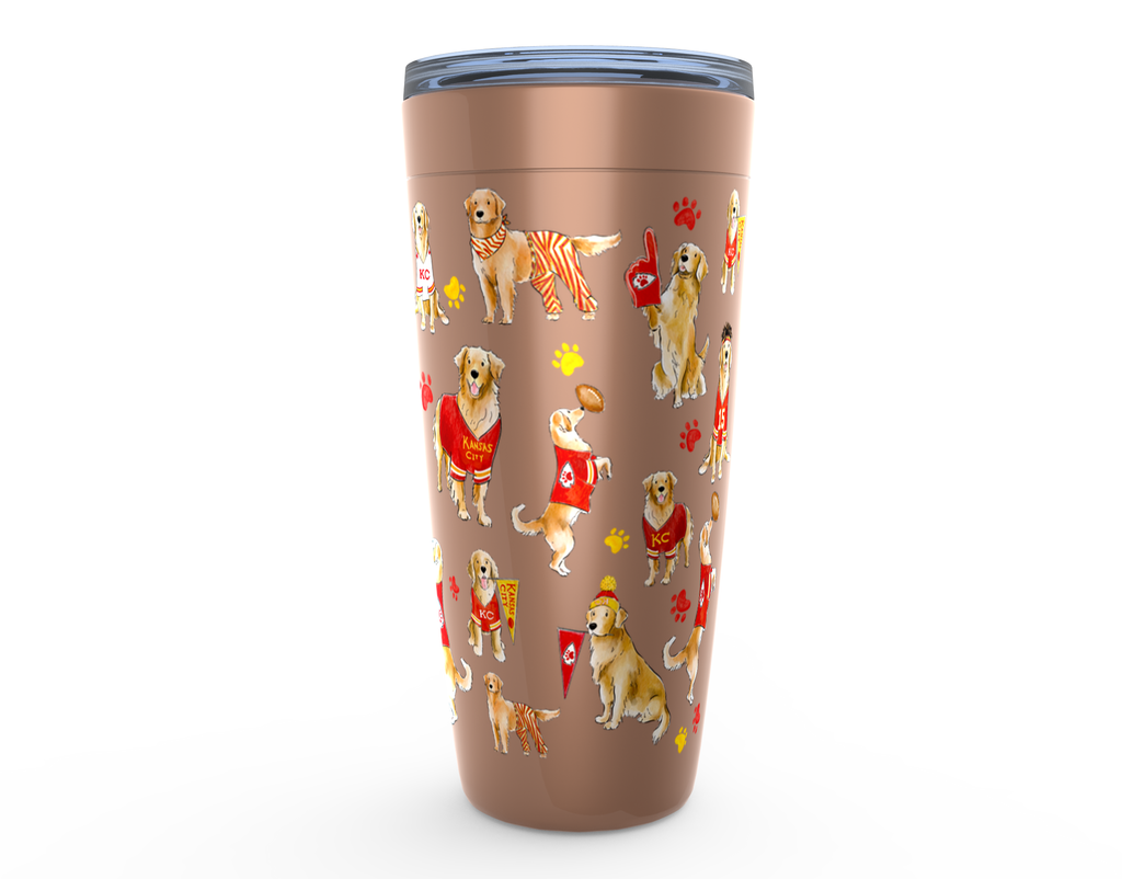 Kansas City Golden Retriever Tumbler