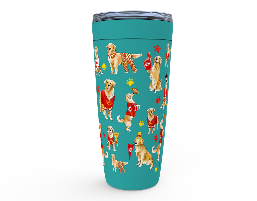 Kansas City Golden Retriever Tumbler