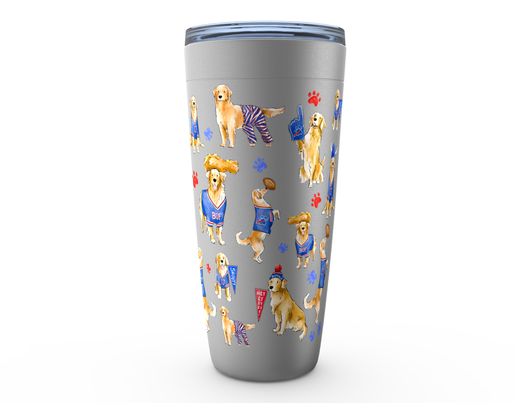 Buffalo Golden Retriever Tumbler