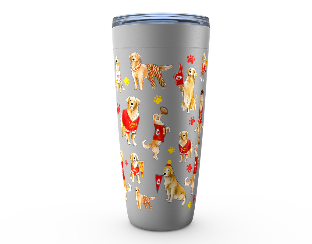 Kansas City Golden Retriever Tumbler