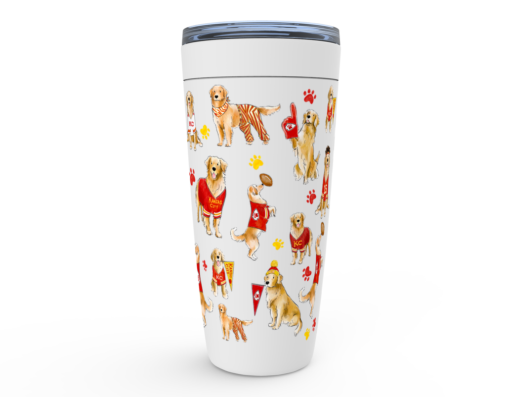 Kansas City Golden Retriever Tumbler