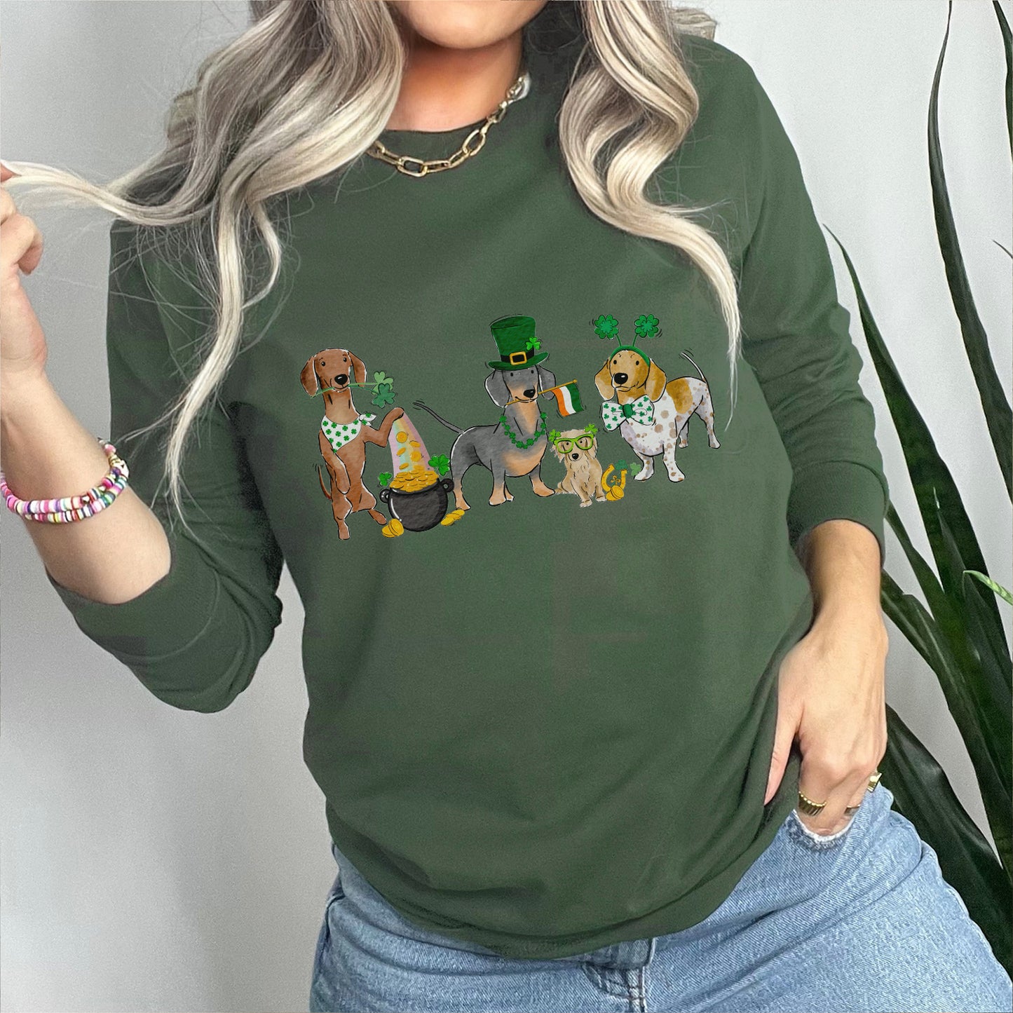 Wiener St. Patrick's Long Sleeve T-Shirts