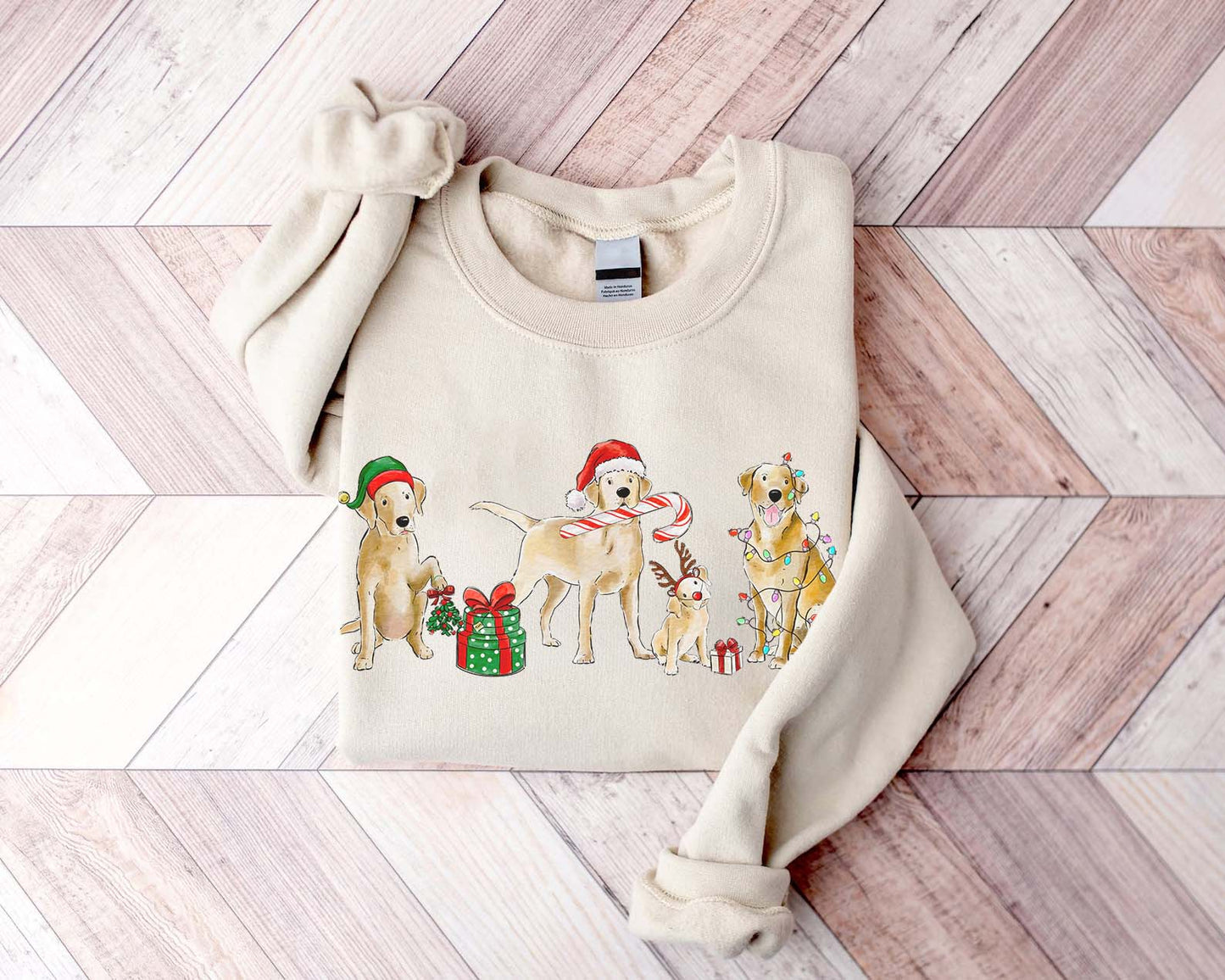 Yellow Lab Christmas Crewneck