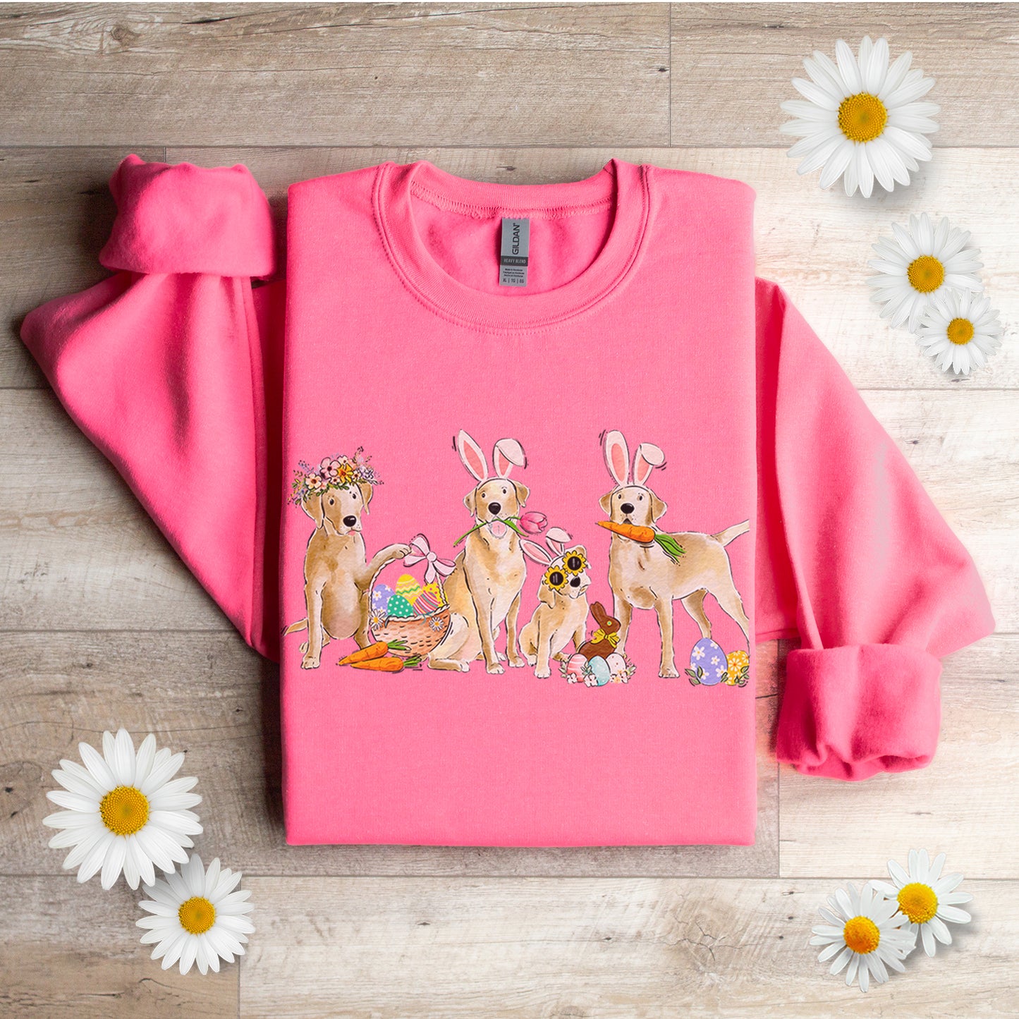 Yellow Labs Easter Crewneck Sweatshirt