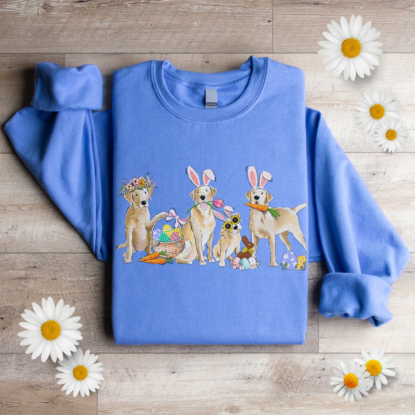 Yellow Labs Easter Crewneck Sweatshirt