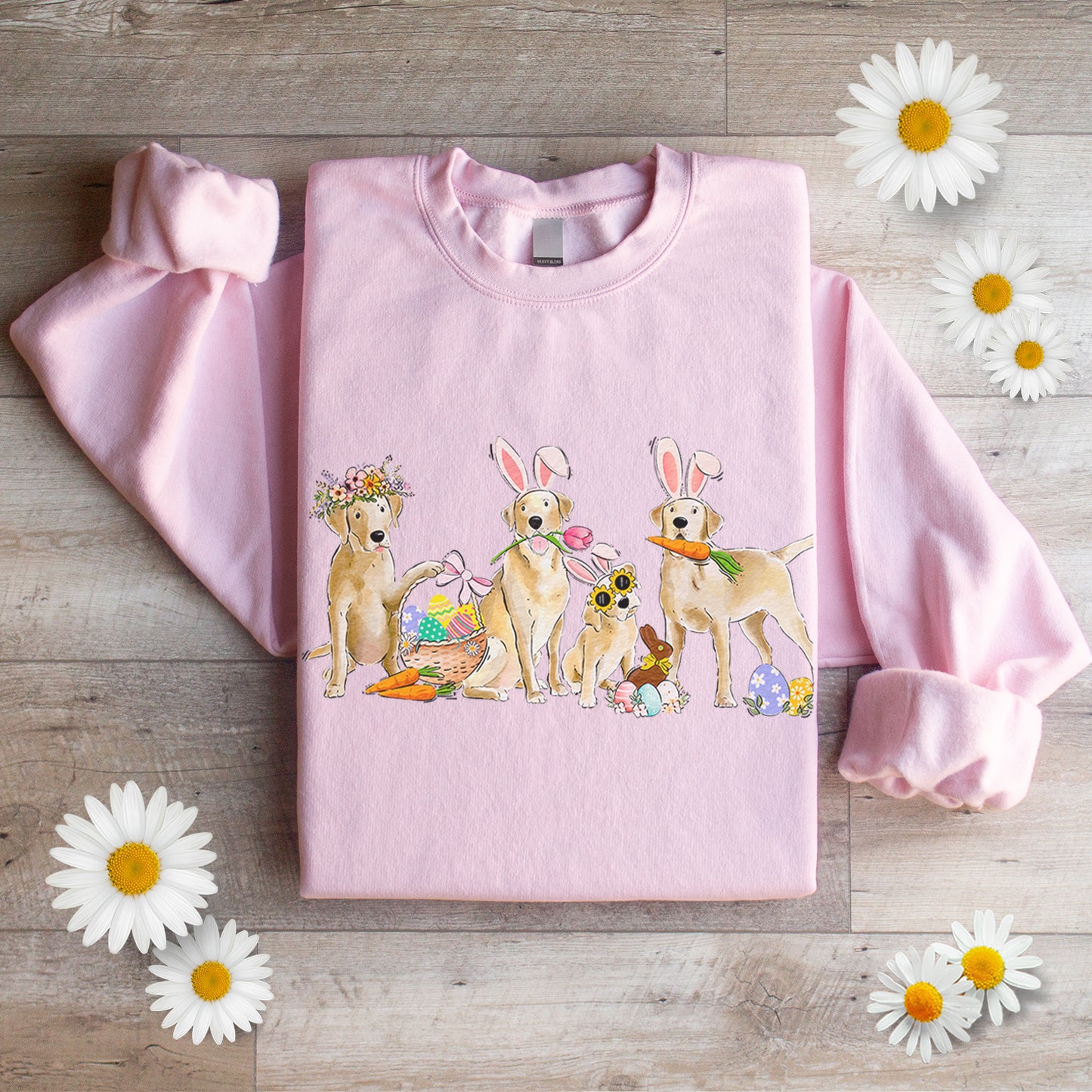 Yellow Labs Easter Crewneck Sweatshirt
