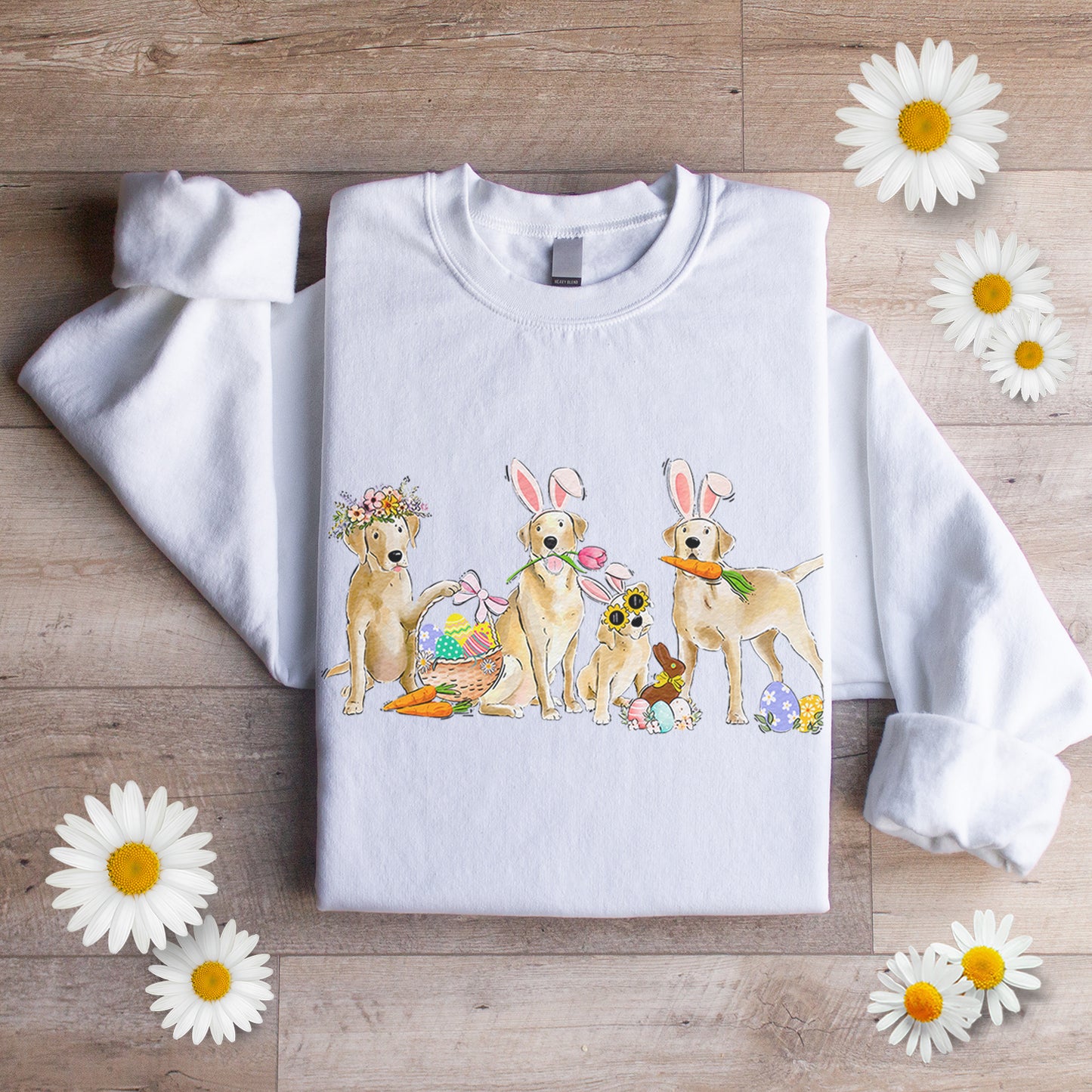 Yellow Labs Easter Crewneck Sweatshirt