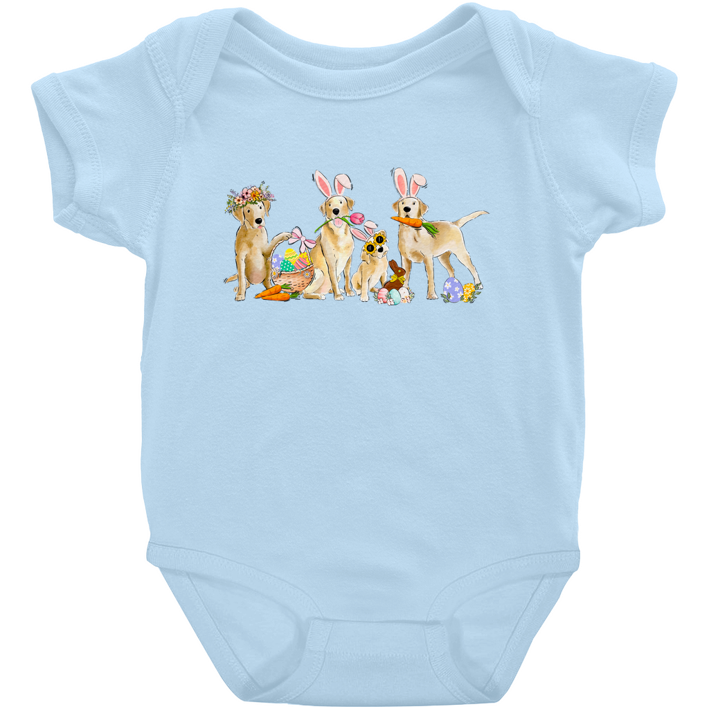 Yellow Labradors Easter Onesie