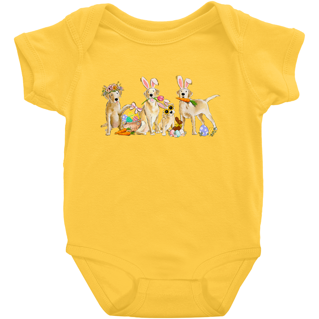 Yellow Labradors Easter Onesie