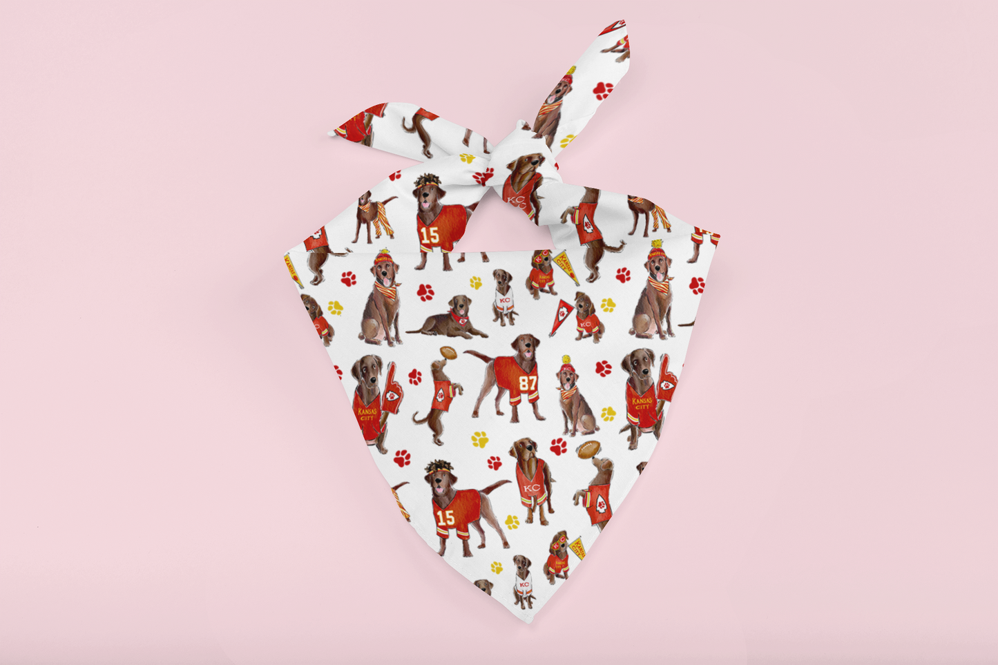 Kansas City Chocolate Lab Bandana