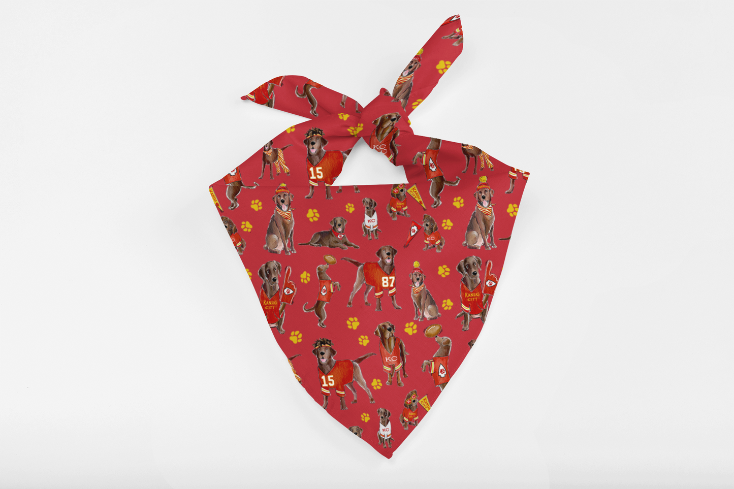 Kansas City Chocolate Lab Bandana