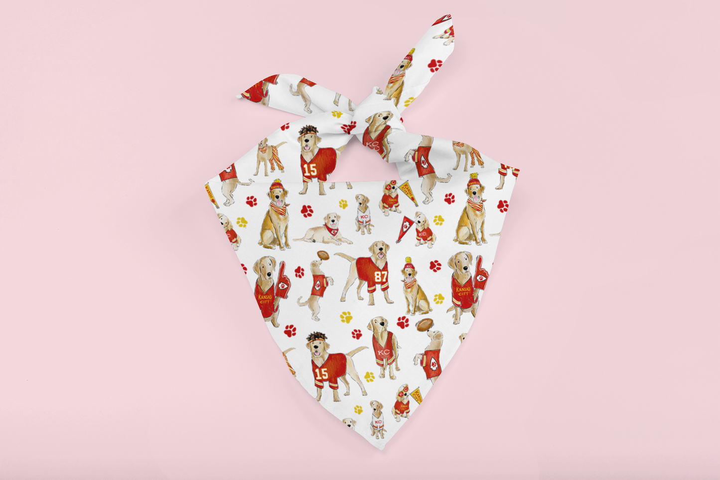 Kansas City Yellow Lab Bandana