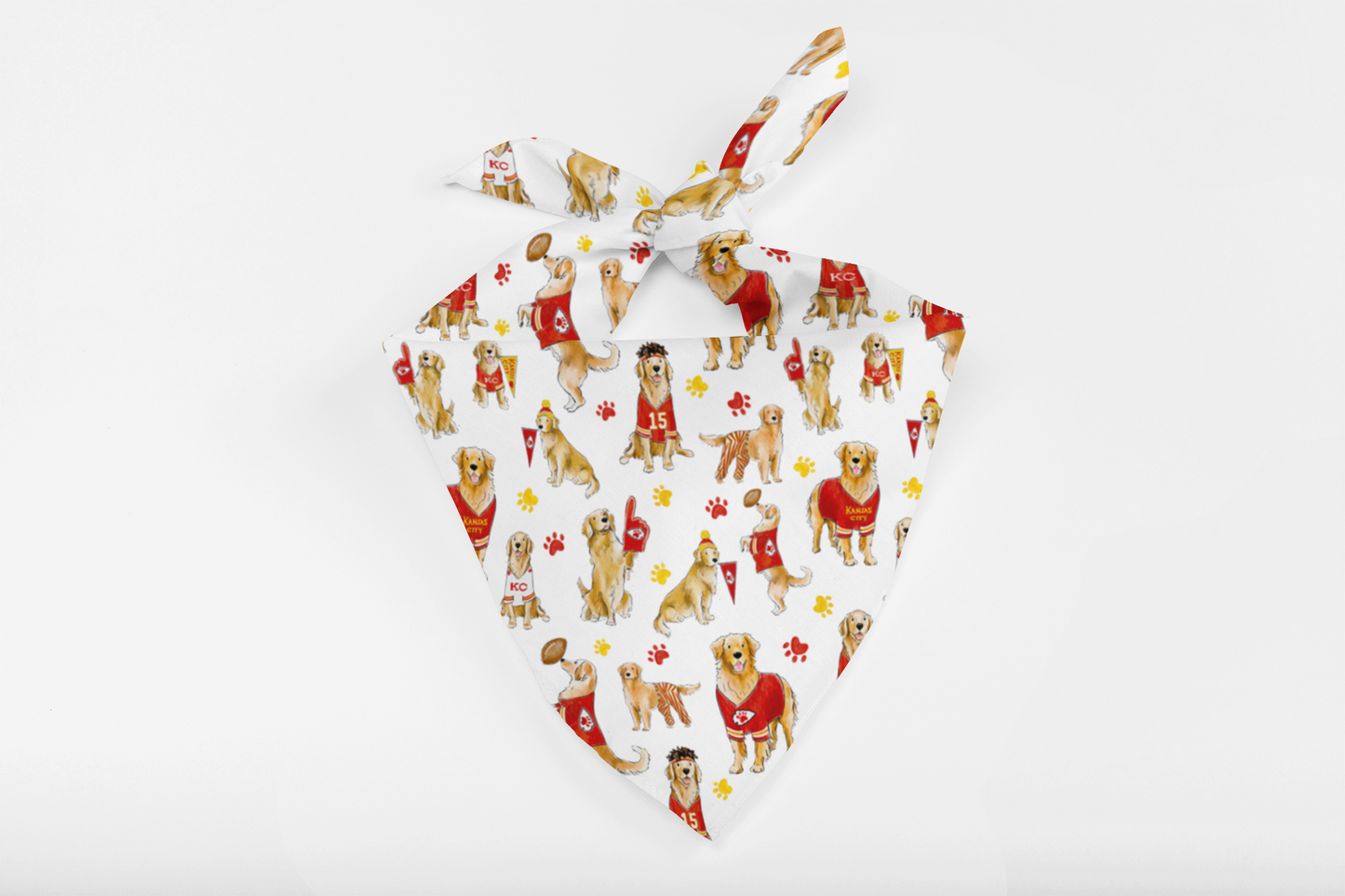 Kansas City Golden Retriever Bandana